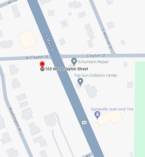 Map view of Garnavillo branch